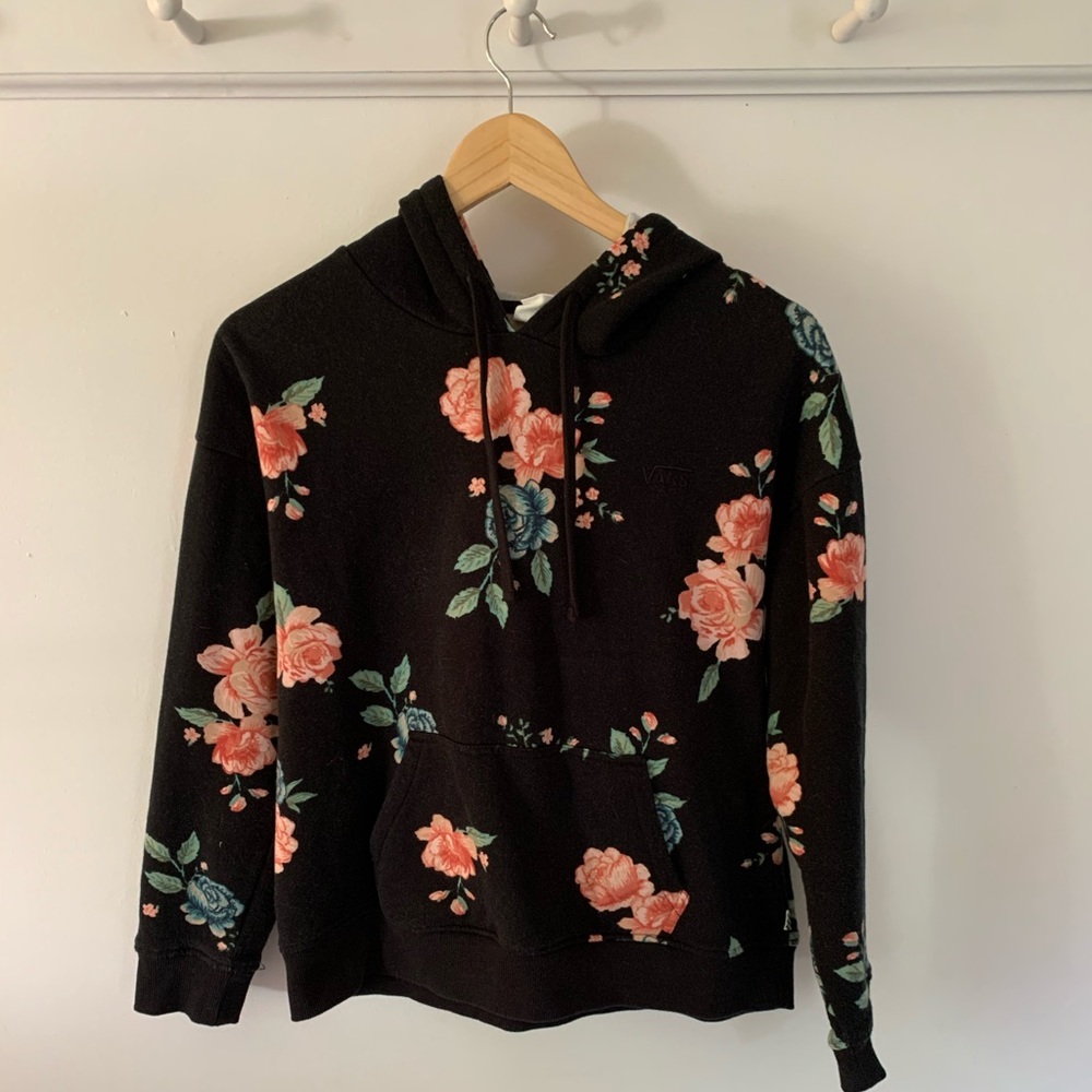 VANS Floral Hoodie.  Worn Twice.